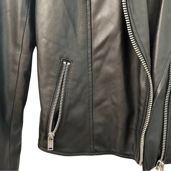 H&M Biker Faux Leather Jacket in Black - Picture 5 of 12